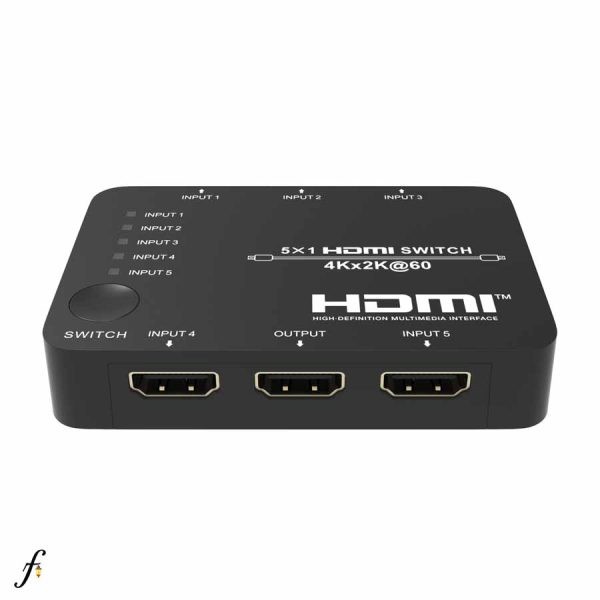 Faranet HDMI 2.0 5x1 Switch With Remote Control_1